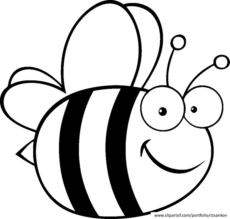 Coloriage d'une abeille butinant une fleur dans un jardin
