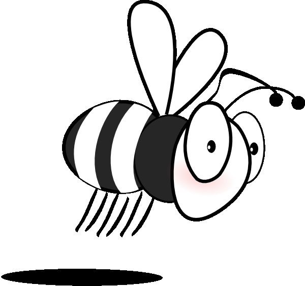 Coloriage d'une abeille en vol sur fond de fleurs