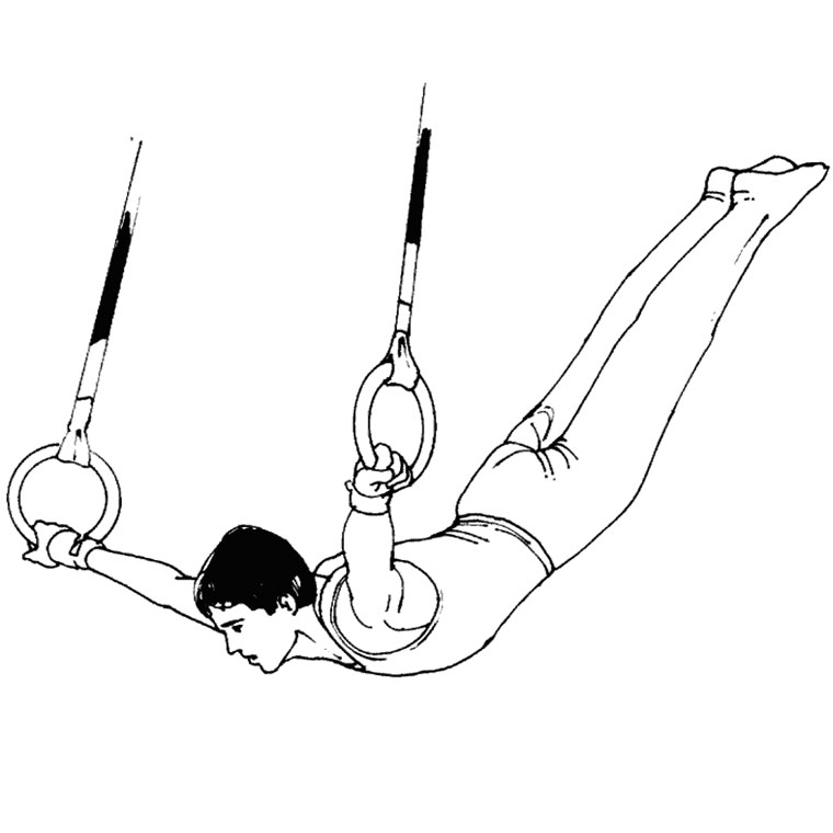 Un acrobate en pleine performance sur un fil suspendu
