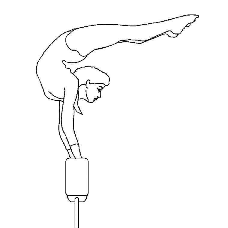 Un acrobate en pleine performance sous un chapiteau