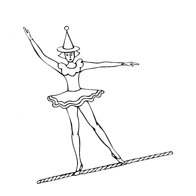 Un acrobate en pleine performance sur scène