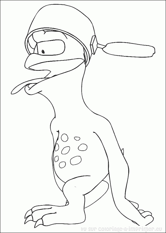 Adibou en pleine activité de coloriage dans un environnement ludique