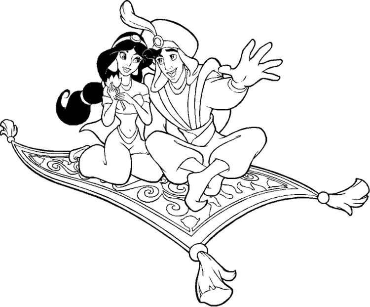 Aladdin et Jasmine dans un marché animé d'Agrabah Aladdin et Jasmine dans un marché animé d'Agrabah