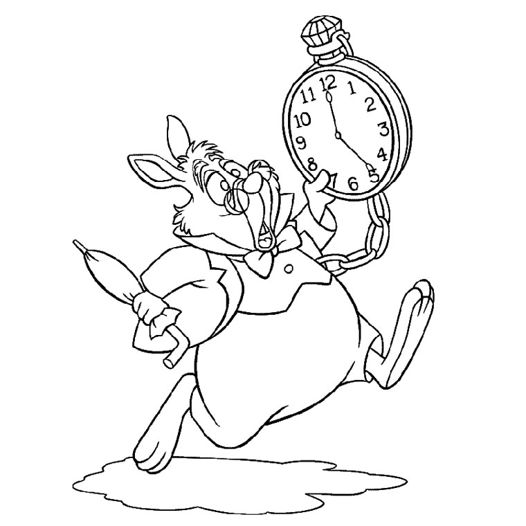 Alice au pays des merveilles rencontrant le Chapelier fou dans un décor de jardin