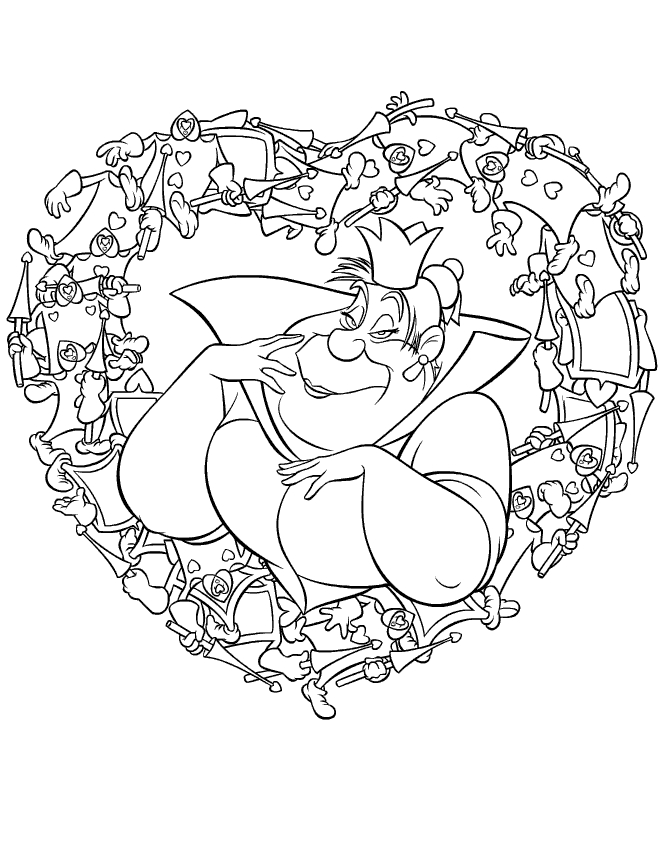 Coloriage d'Alice au Pays des Merveilles avec le Chat du Cheshire