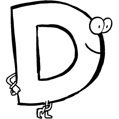 Coloriage de l'alphabet avec des lettres illustrées