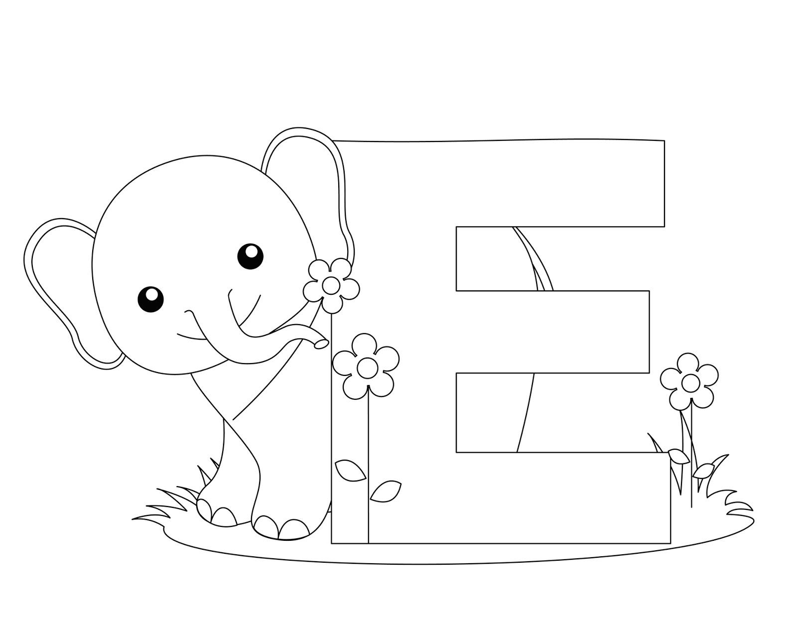 Coloriage de l'alphabet avec lettres en relief et éléments décoratifs