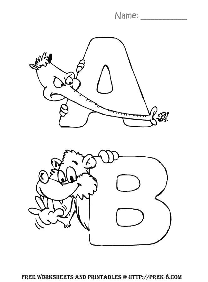 Coloriage de l'alphabet avec des lettres enjouées et des fonds variés