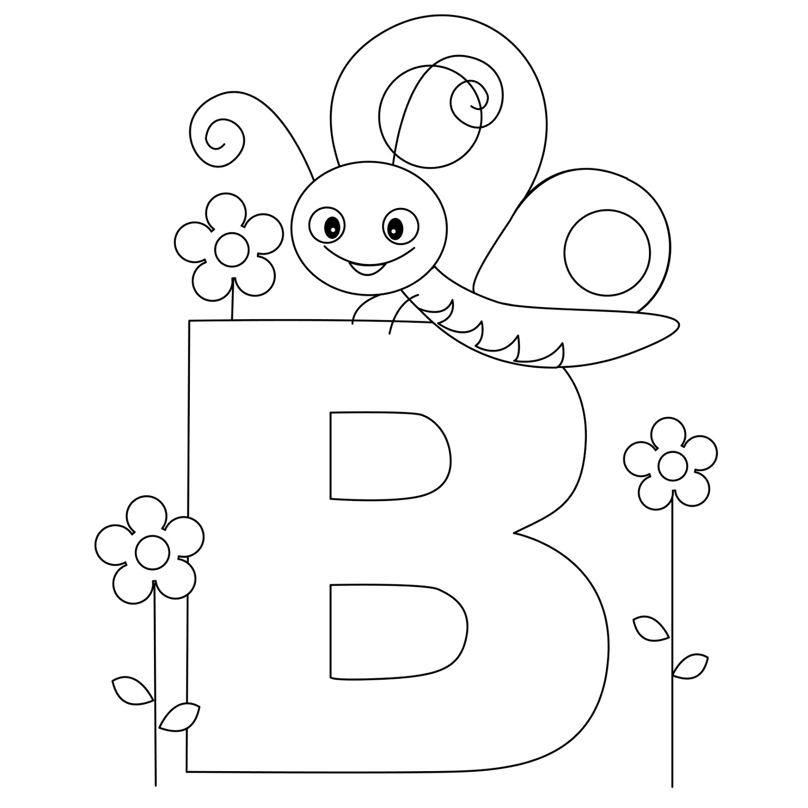 Coloriage de l'alphabet avec des lettres illustrées et des motifs ludiques