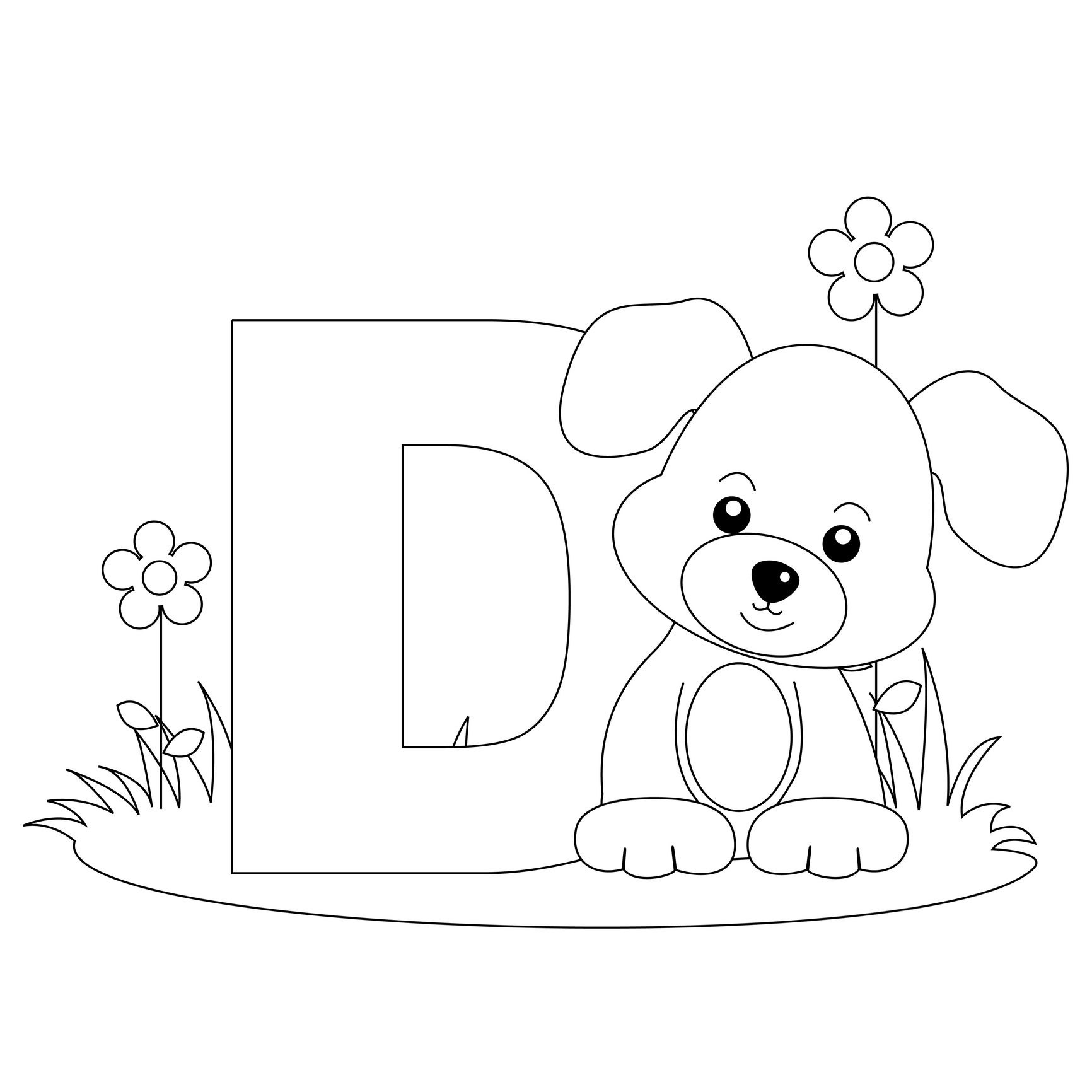 Coloriage de l'alphabet avec lettres en relief et motifs décoratifs