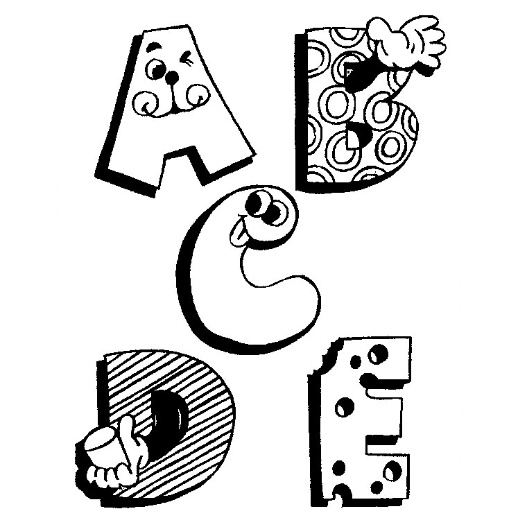 Coloriage de l'alphabet avec des illustrations ludiques et colorées
