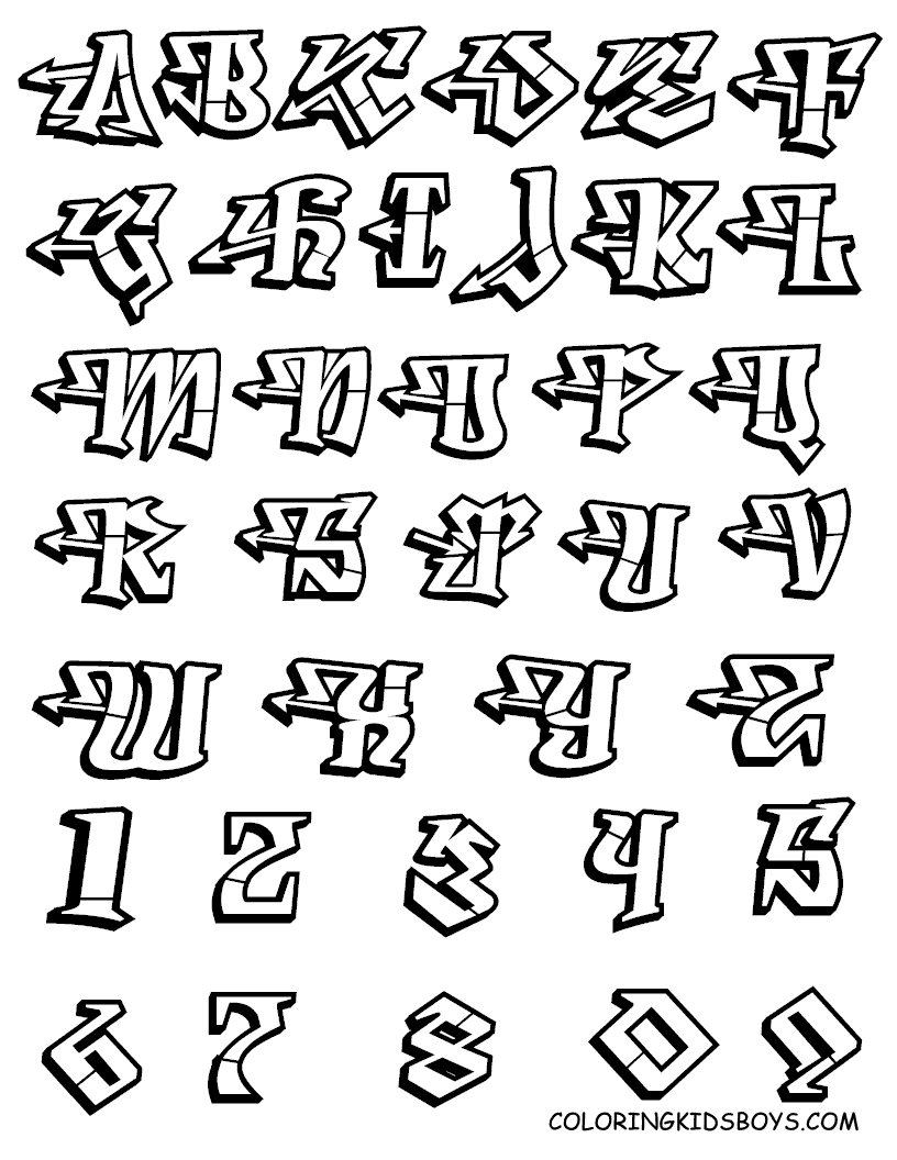 Coloriage de l'alphabet avec des animaux et des objets