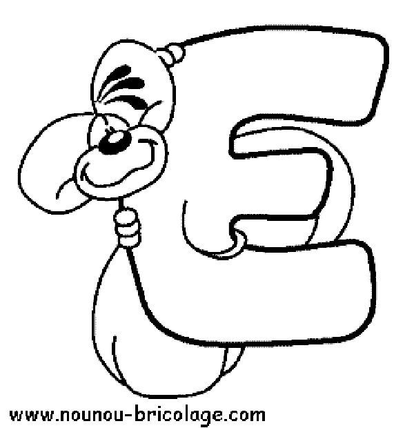 Coloriage de l'alphabet avec des lettres illustrées et des motifs ludiques