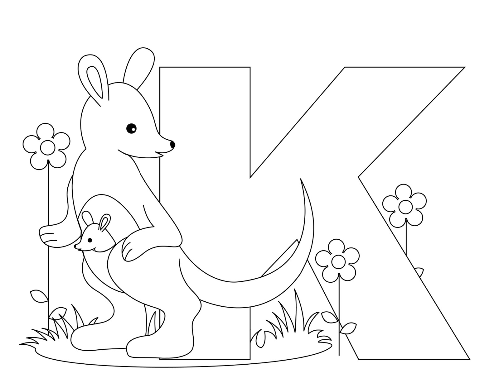 Coloriage de l'alphabet avec des lettres décorées et des motifs ludiques