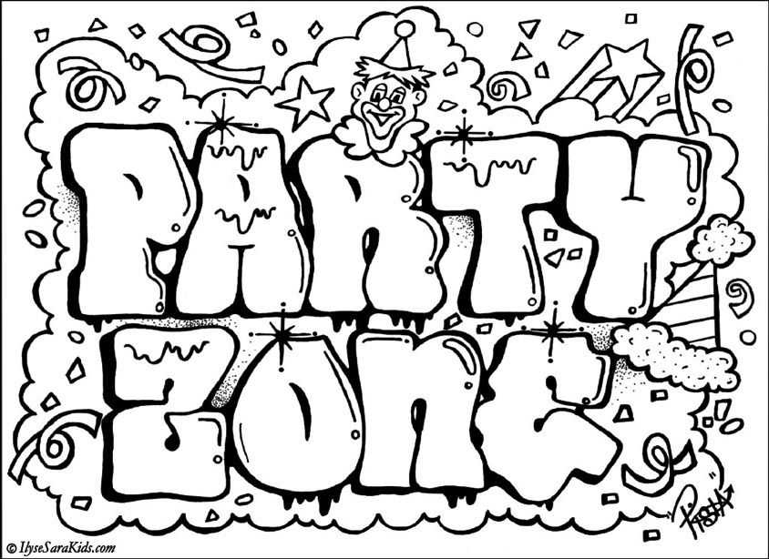 Coloriage de l'alphabet avec des lettres illustrées et des motifs variés
