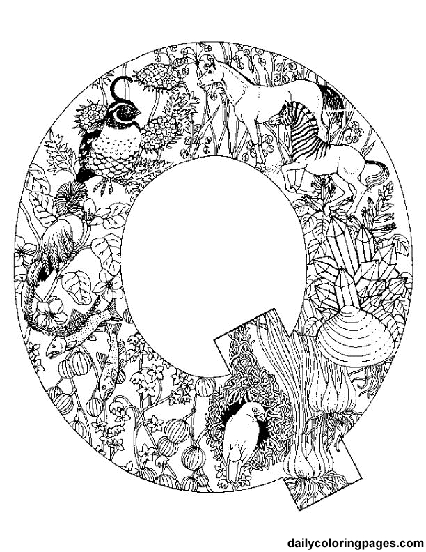 Coloriage de l'alphabet avec des lettres enjouées et des illustrations ludiques