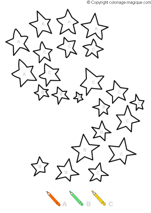 Coloriage de l'alphabet avec des lettres décorées