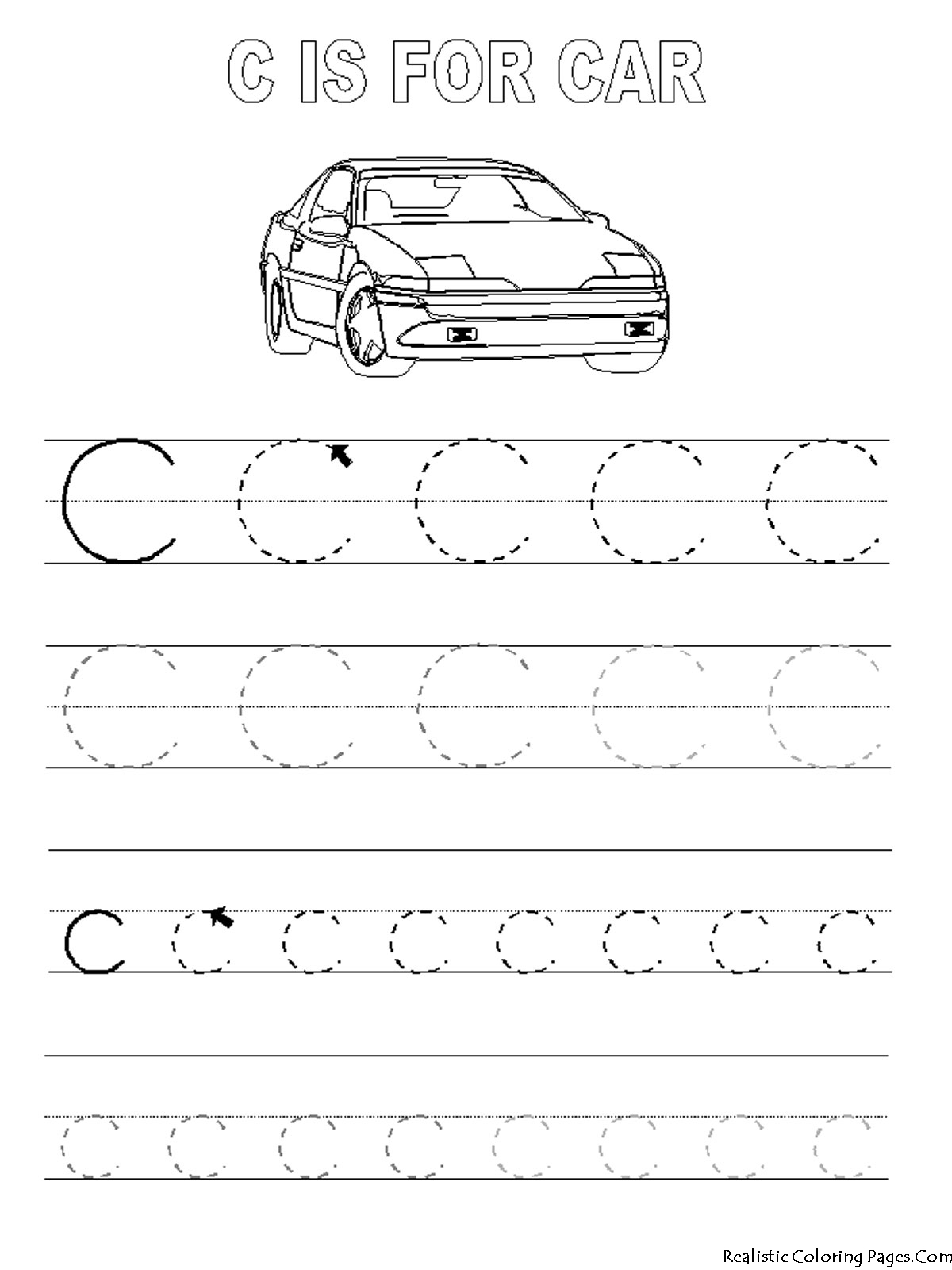 Coloriage de l'alphabet avec lettres à décorer