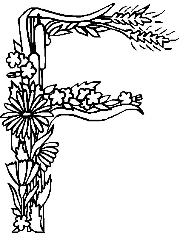Coloriage de l'alphabet avec des lettres illustrées