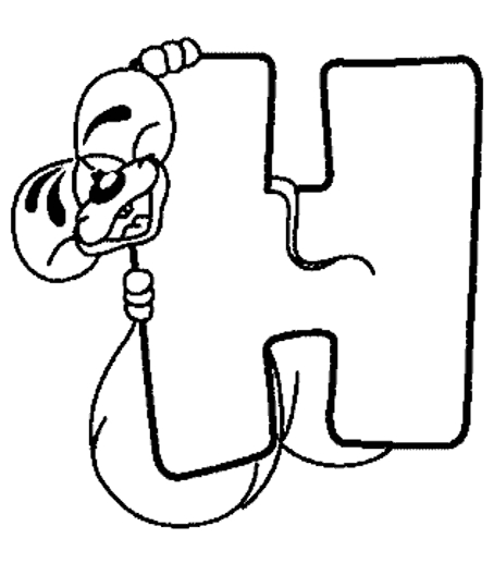Coloriage de l'alphabet avec des lettres et des éléments ludiques