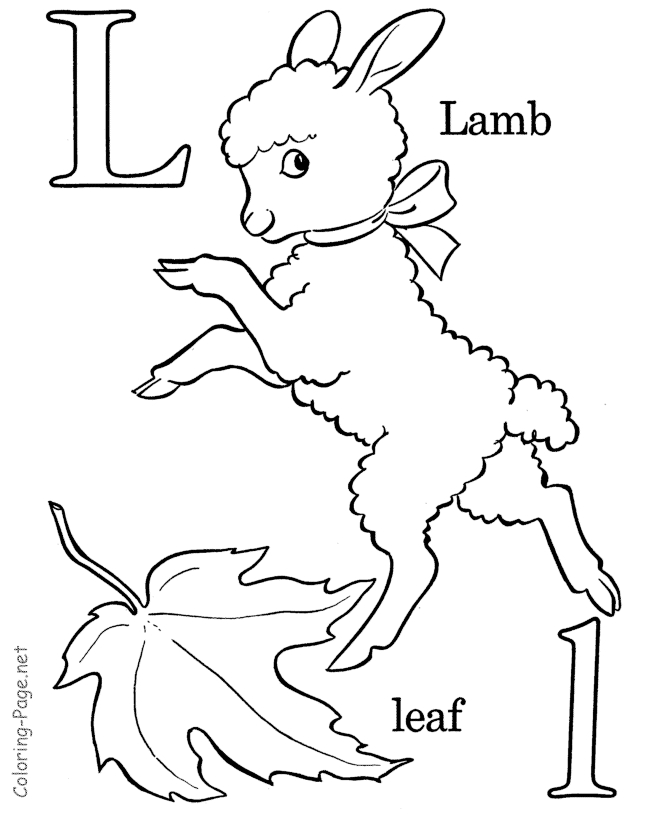 Coloriage de l'alphabet avec des lettres stylisées et des motifs ludiques