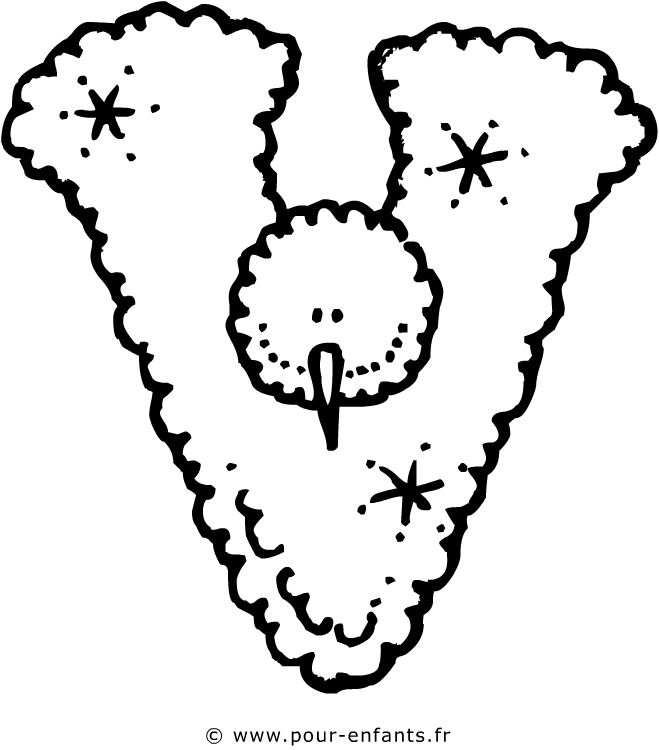 Coloriage de l'alphabet avec des lettres décorées et des éléments ludiques