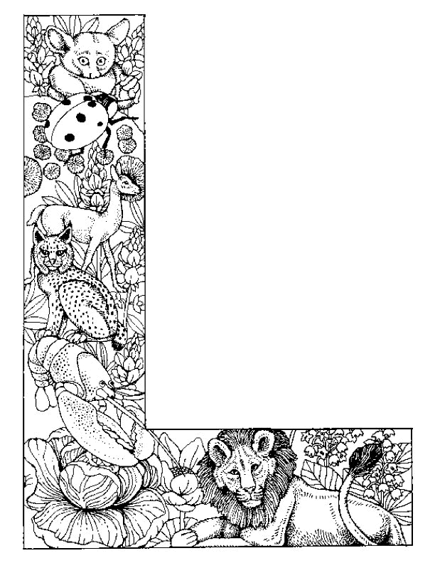 Coloriage de l'alphabet avec des lettres illustrées