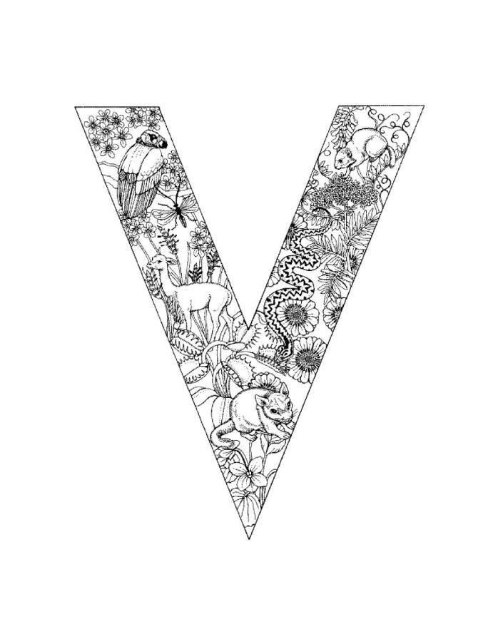 Coloriage de l'alphabet avec des illustrations ludiques
