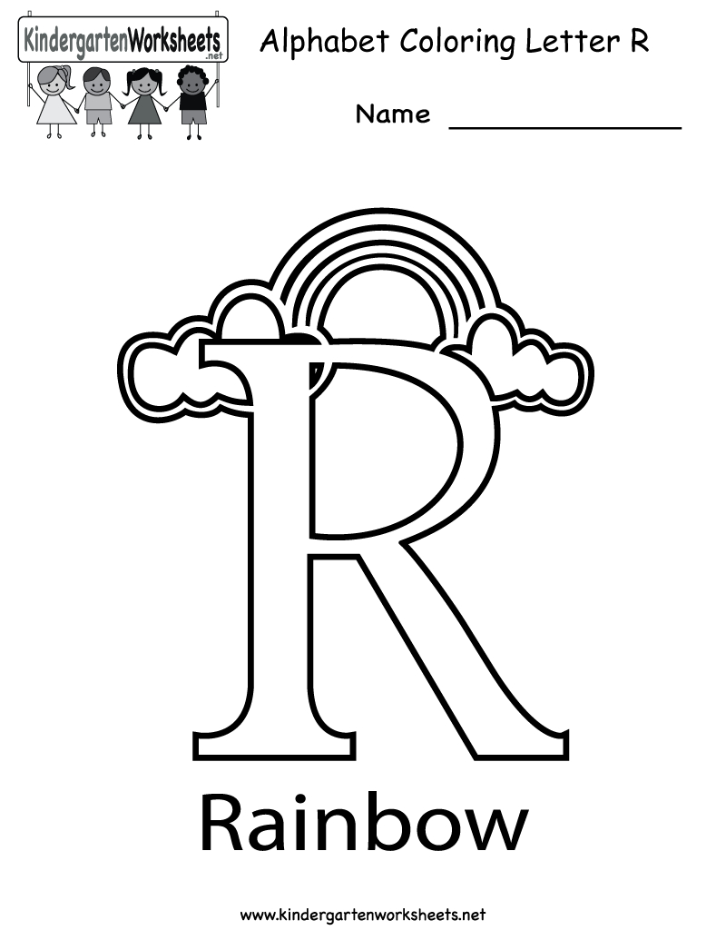 Coloriage de l'alphabet avec des lettres décorées et des éléments ludiques