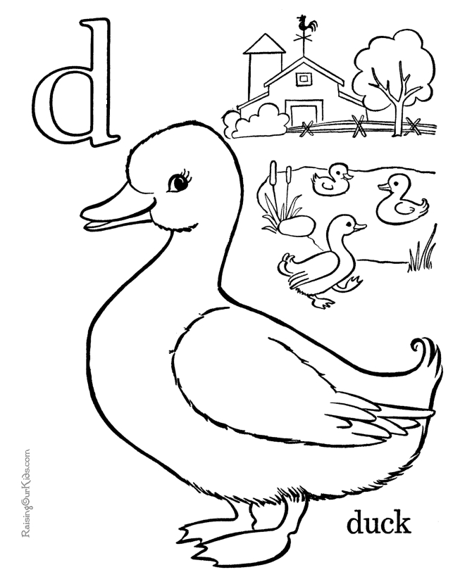 Coloriage de l'alphabet avec des lettres enjouées dans un décor ludique
