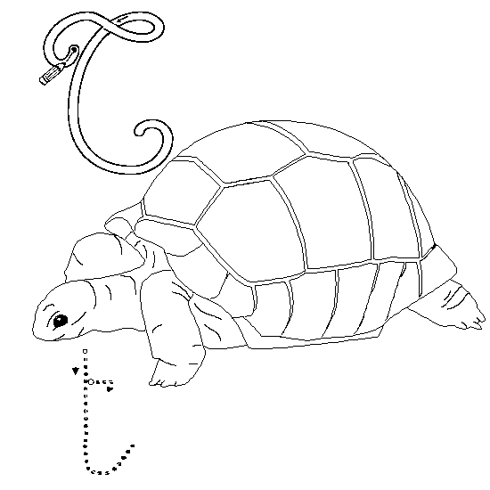 Coloriage de l'alphabet avec des lettres stylisées