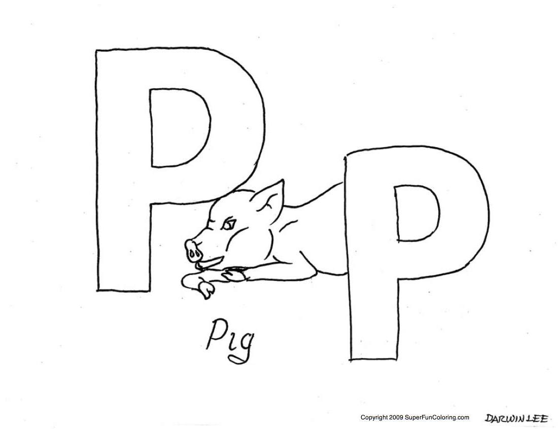 Coloriage de l'alphabet avec des illustrations ludiques