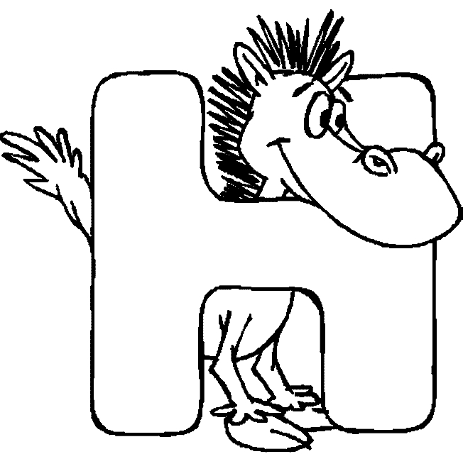 Coloriage de l'alphabet avec des lettres stylisées et des motifs ludiques