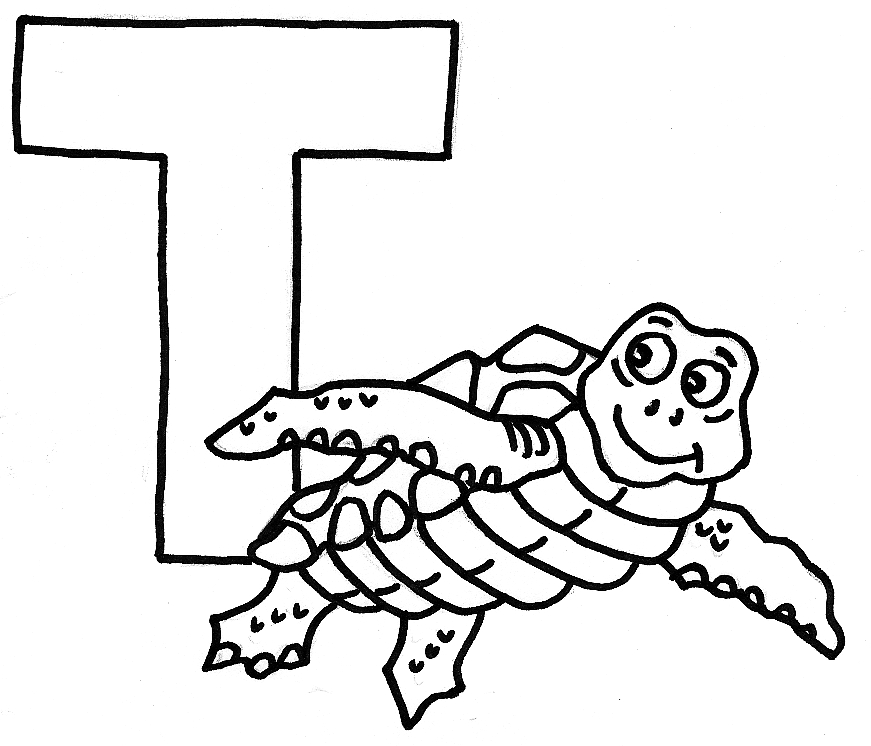 Coloriage de l'alphabet avec des lettres illustrées et des éléments ludiques