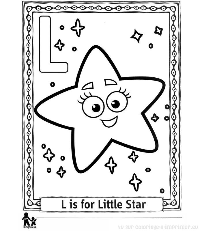 Coloriage de l'alphabet avec des lettres décoratives et des motifs ludiques