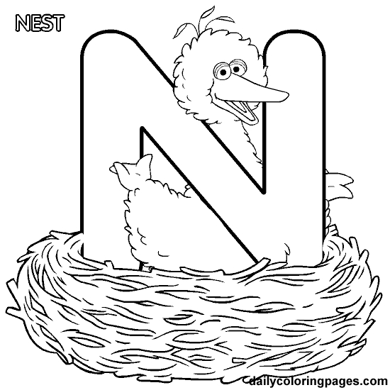 Coloriage de l'alphabet avec lettres stylisées et motifs variés