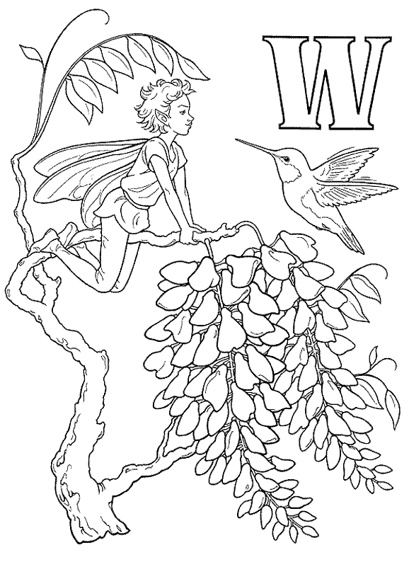 Coloriage représentant l'alphabet avec des lettres stylisées et des éléments décoratifs