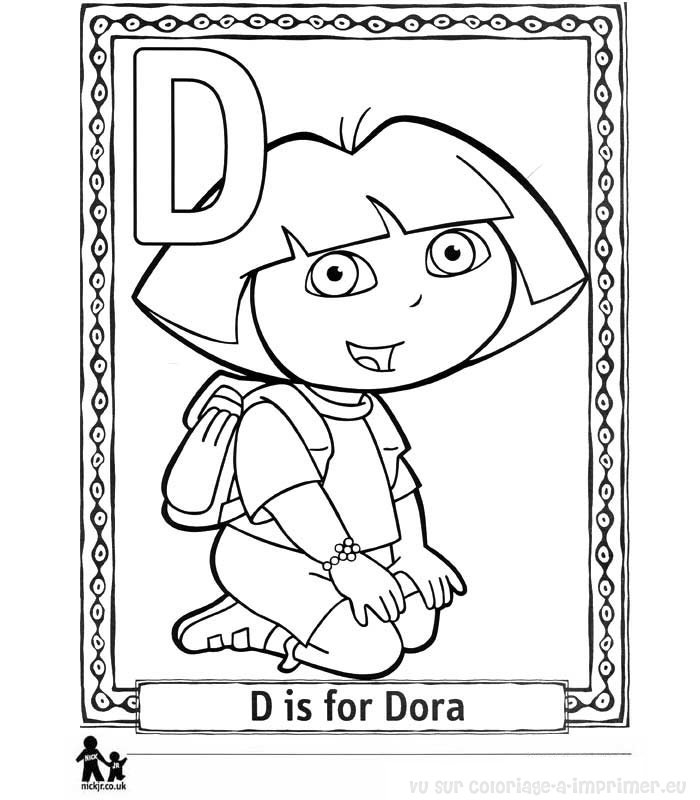 Coloriage de l'alphabet illustré avec des animaux et des objets