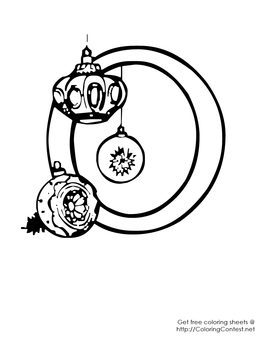 Coloriage de l'alphabet avec des lettres décorées et des éléments ludiques