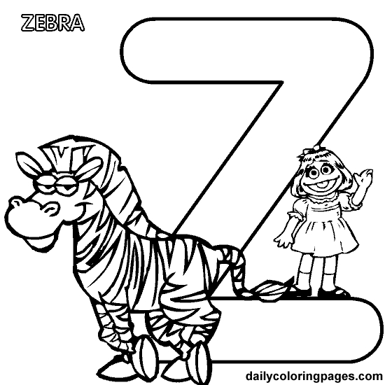 Coloriage de l'alphabet avec des lettres décorées
