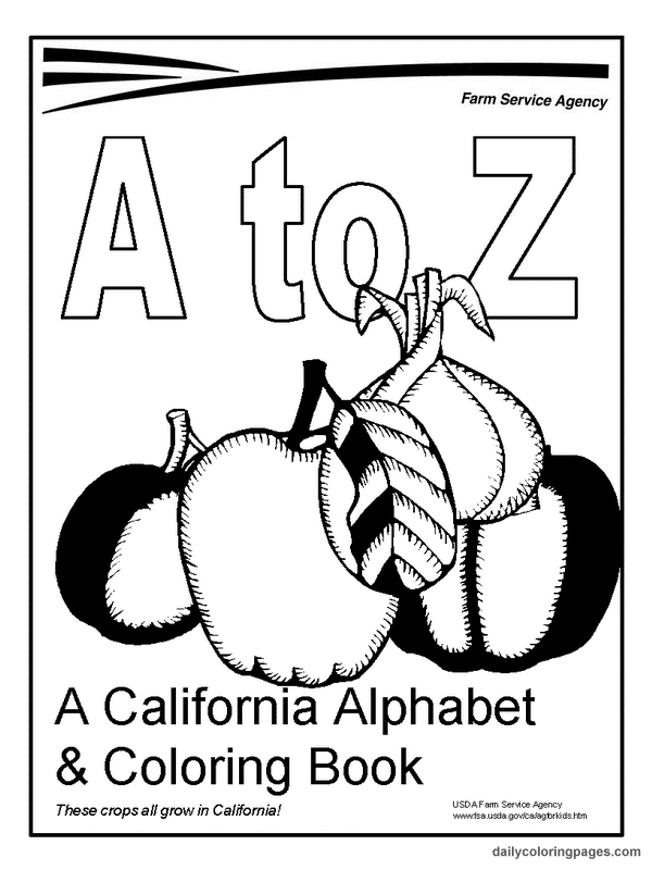 Coloriage de l'alphabet avec lettres stylisées et décorations variées