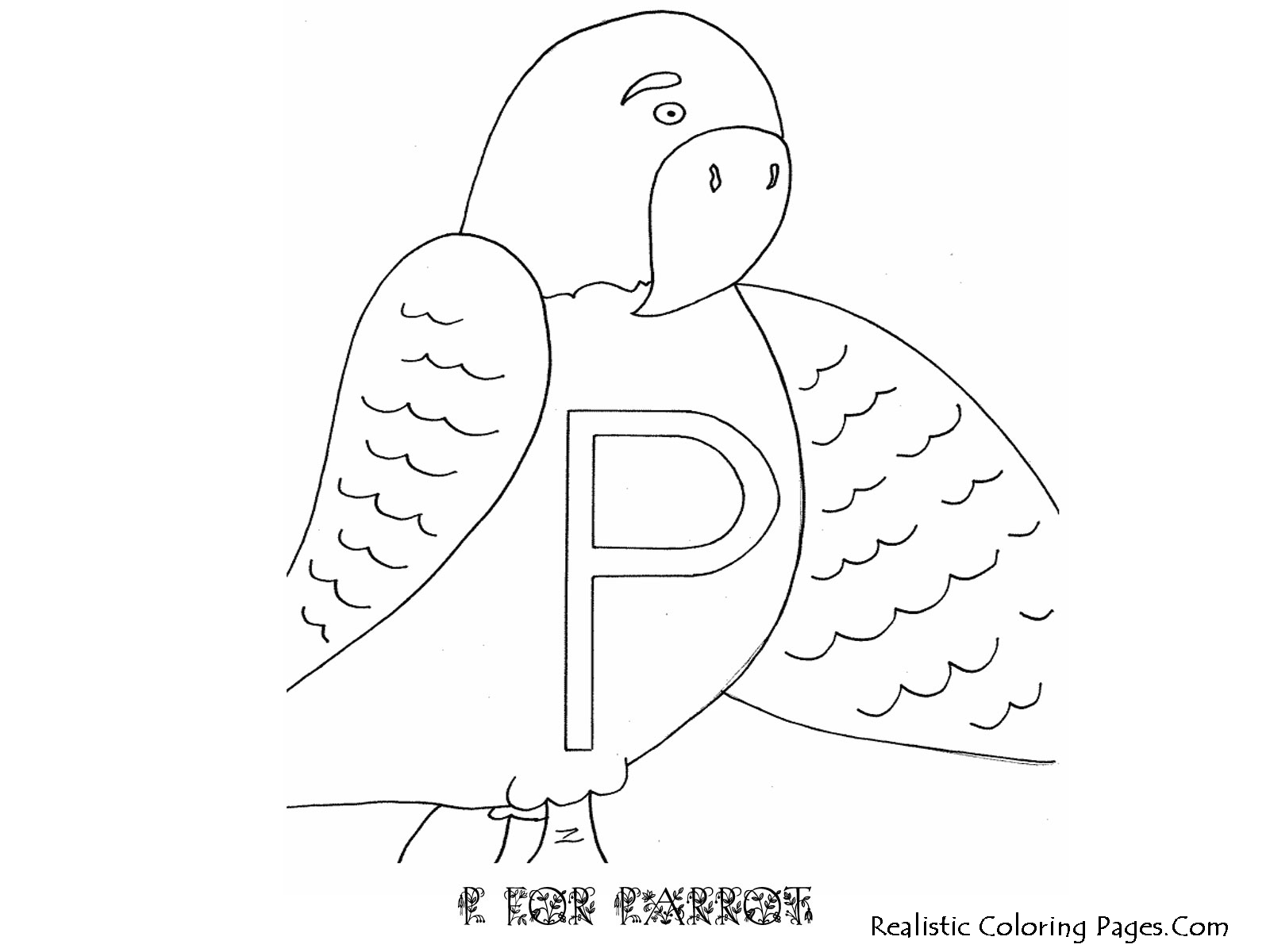 Coloriage de l'alphabet avec des lettres décorées