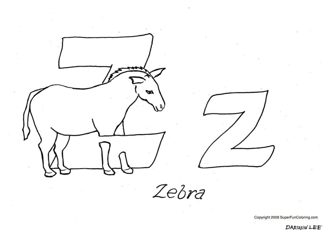 Coloriage de l'alphabet avec des illustrations ludiques