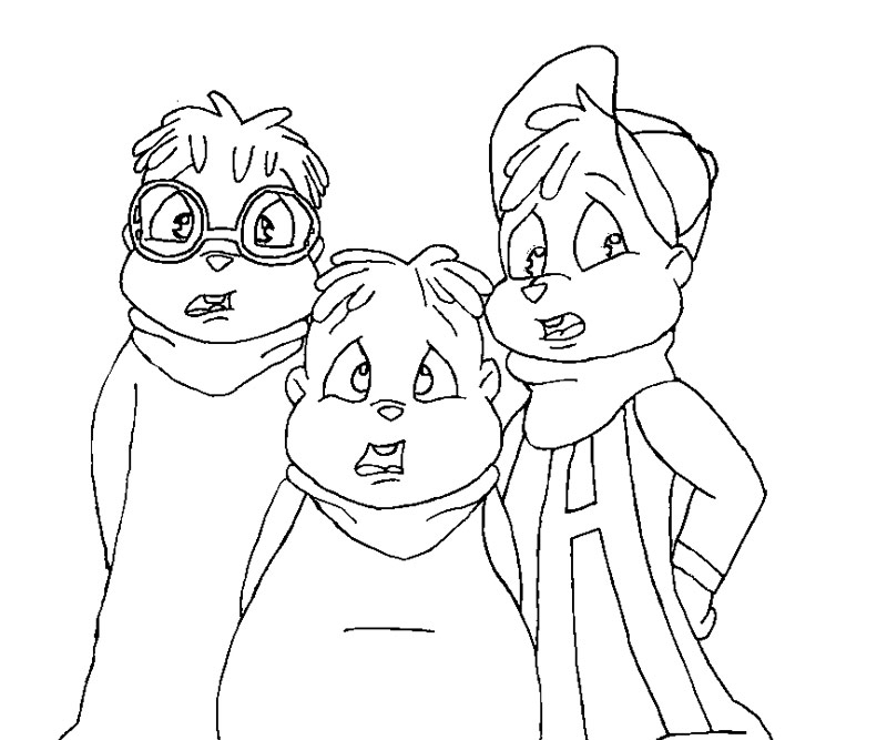 Alvin et les Chipmunks chantant joyeusement dans un décor naturel