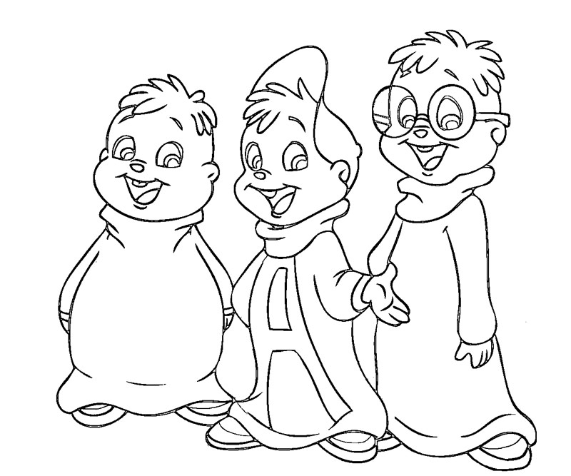 Alvin et les Chipmunks chantent dans un environnement naturel