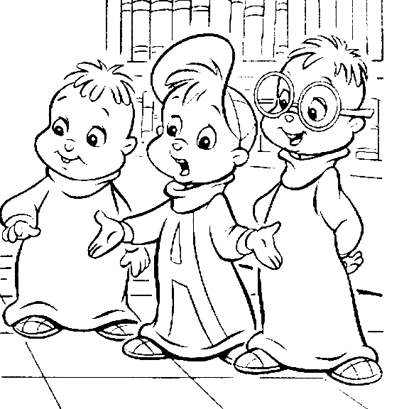 Alvin et les Chipmunks en pleine performance musicale