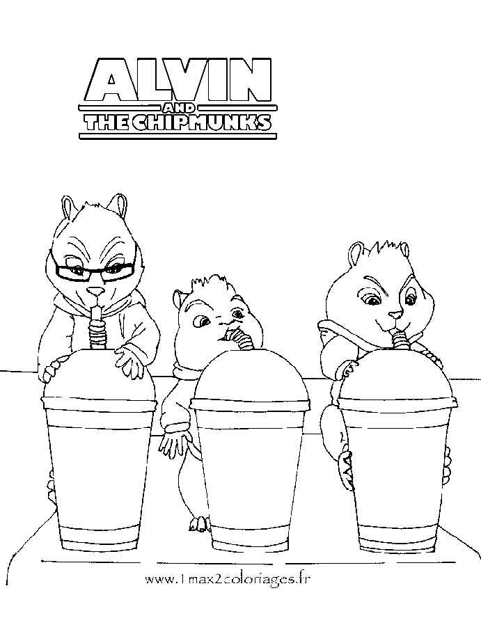 Alvin et les Chipmunks en pleine aventure musicale dans un décor naturel