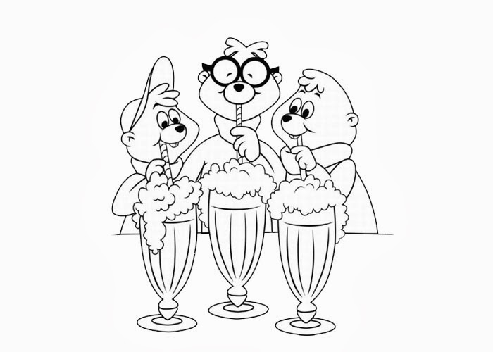 Alvin et les Chipmunks en pleine aventure musicale dans un décor naturel