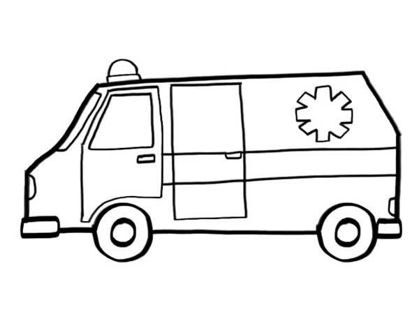 Coloriage Ambulance #45441 à imprimer Coloriage Ambulance #45441 à imprimer