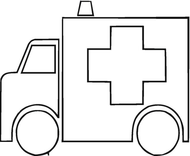 Ambulance en intervention sur un fond de paysage urbain